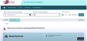 Лицензия GlobalReachOut от ведущих мировых финансовых регуляторов
