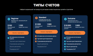 Типы счета Nisionomk